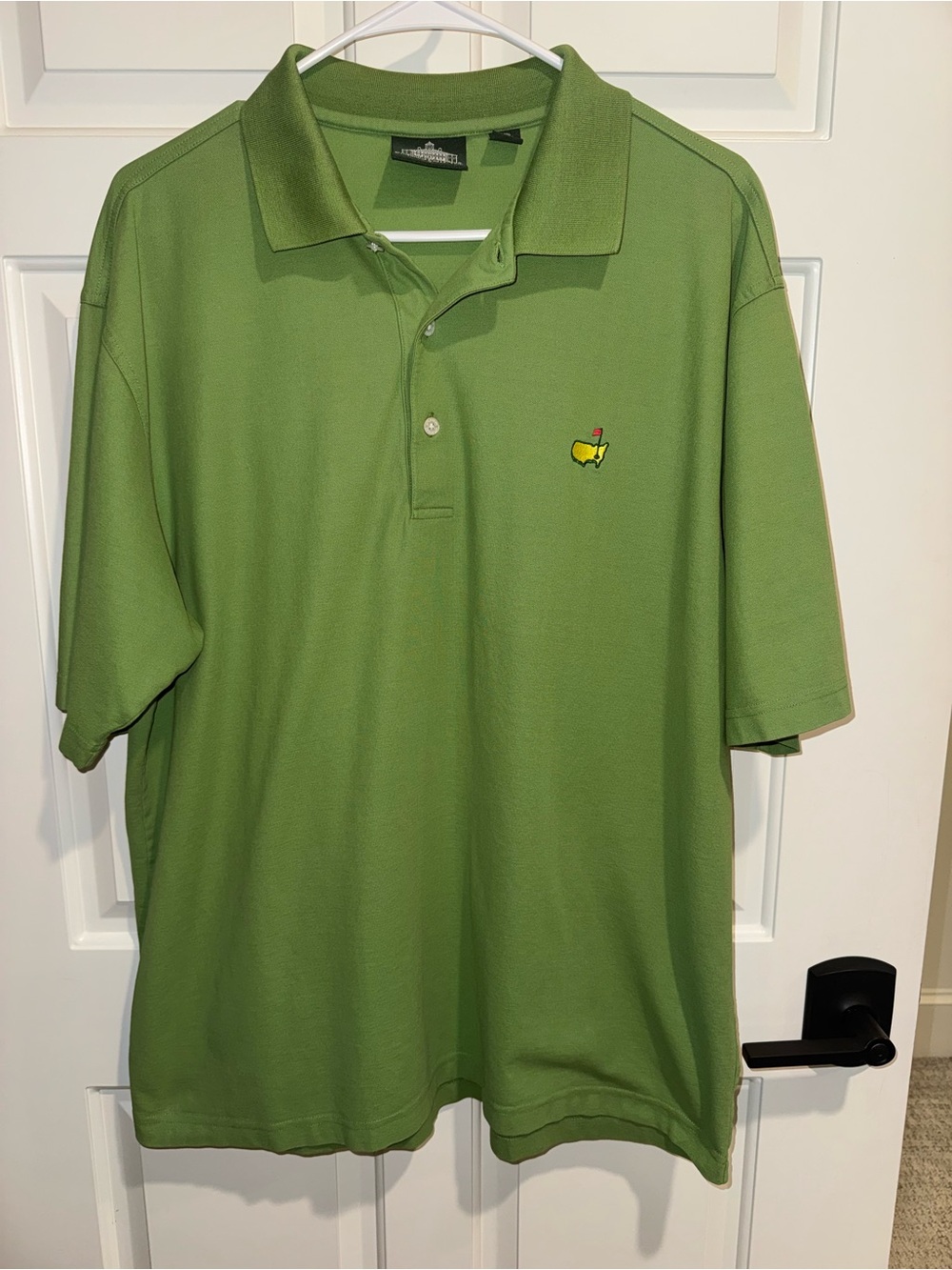 Masters Light Green Polo with Embroidered Golf Crest